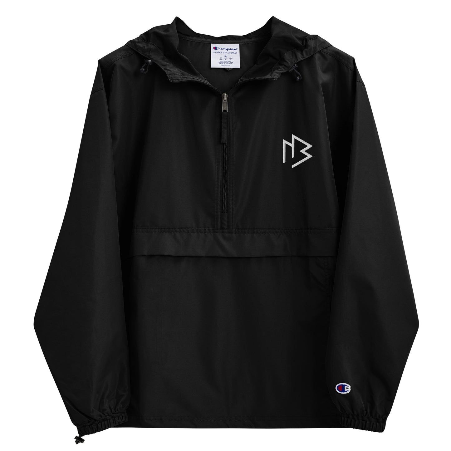 White Logo Packable Jacket