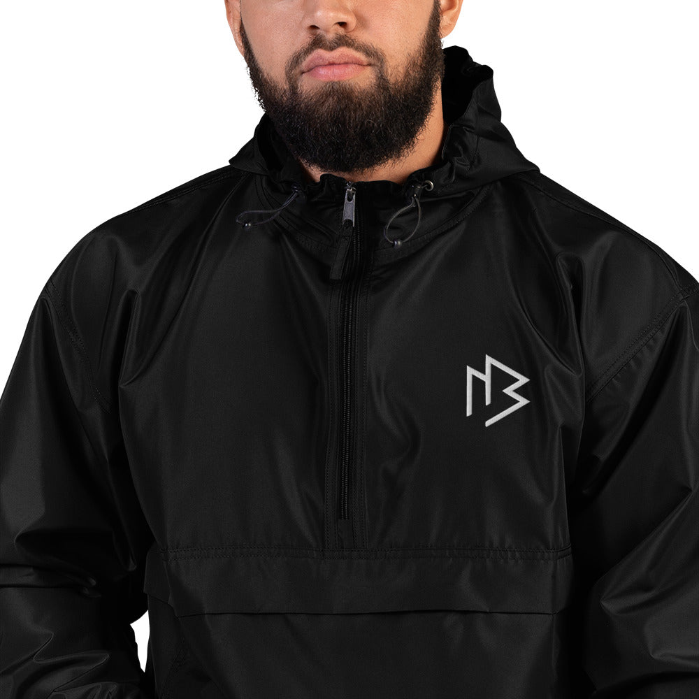 White Logo Packable Jacket