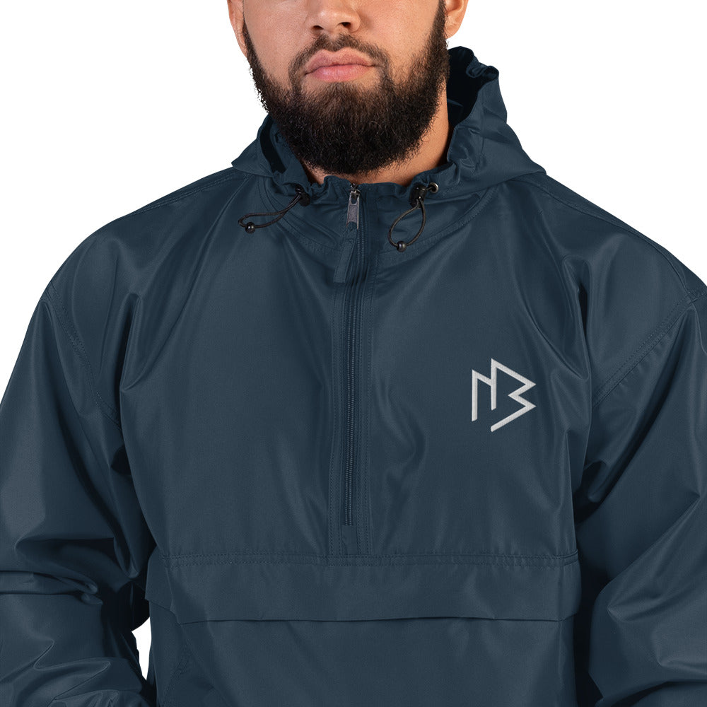 White Logo Packable Jacket