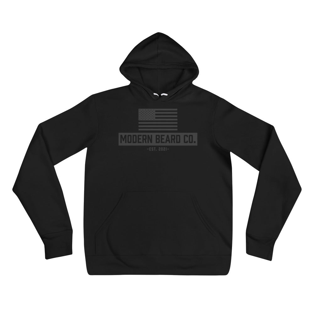 Black American Flag Hoodie