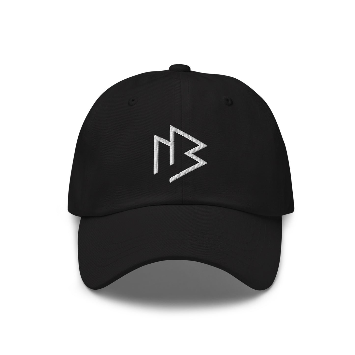Black Adjustable Logo Dad Hat