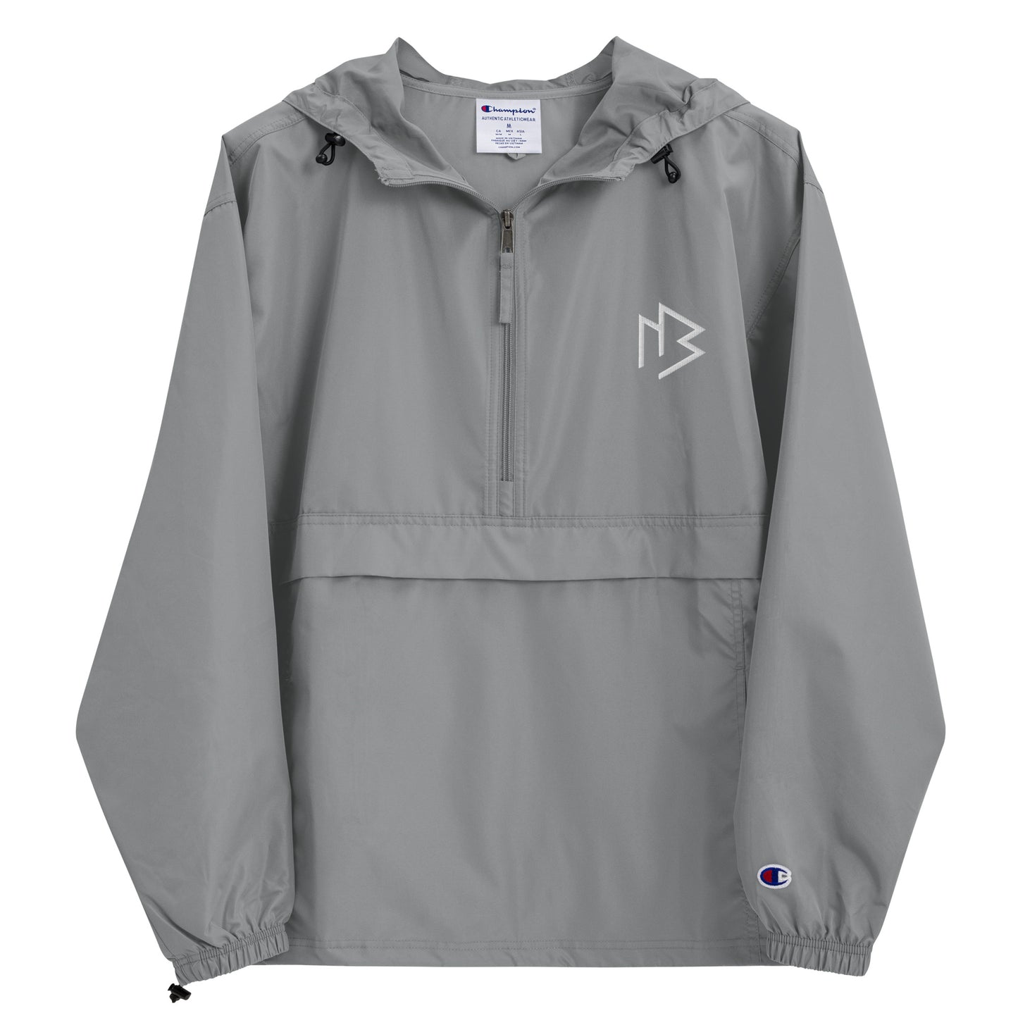 White Logo Packable Jacket