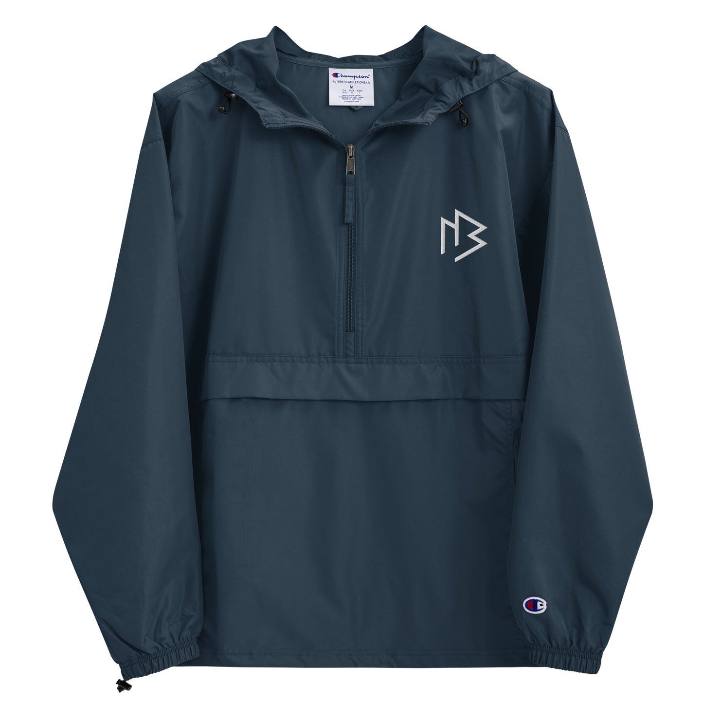 White Logo Packable Jacket